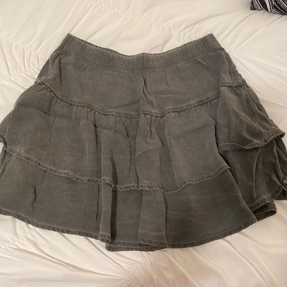 Green Flowy Skirt